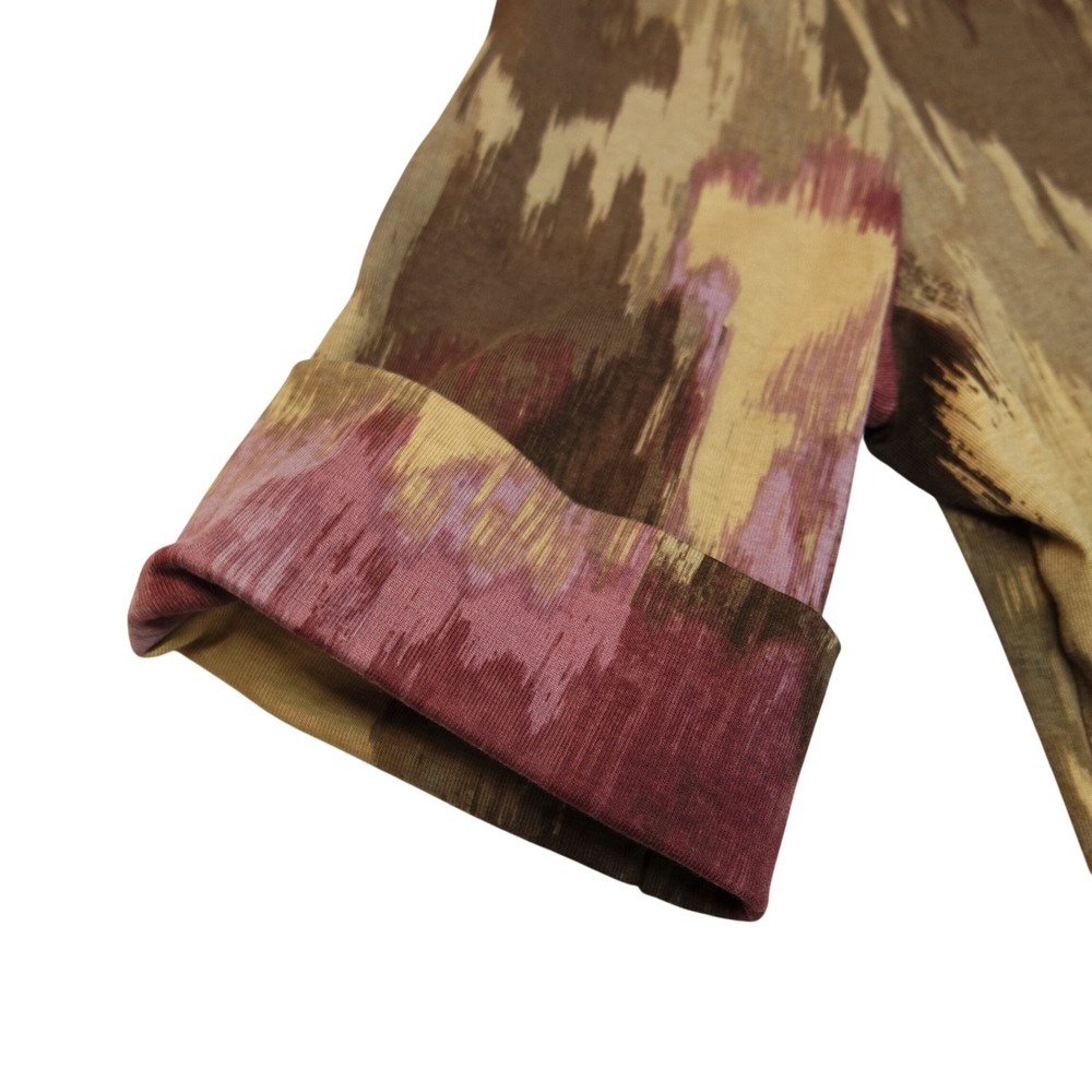 Lauren Ralph Lauren Womens Large Abstract Ikat Boat Neck Cuffed Short Sleeve Top - Picture 4 of 6